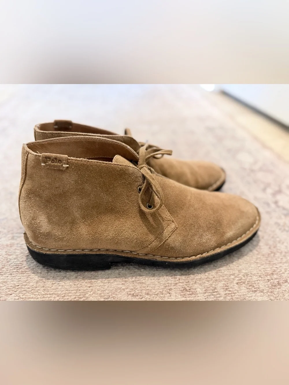 Polo Ralph Lauren Suede Chukka Boots – Men’s Size 10 – Tan
